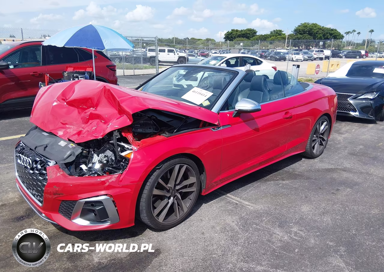 2022 Audi S5 Cabriolet Premium Tfsi Quattro Tiptronic VIN:WAU24GF59NN004760 - 2