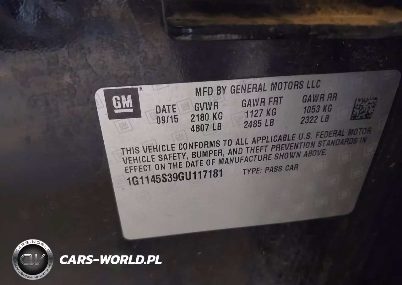 2016 Chevrolet Impala 2Lz VIN:1G1145S39GU117181 - 9