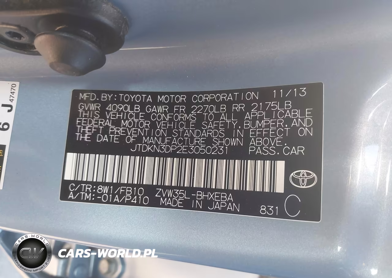 2014 Toyota Prius Plug-In VIN:JTDKN3DP2E3050231 - 9