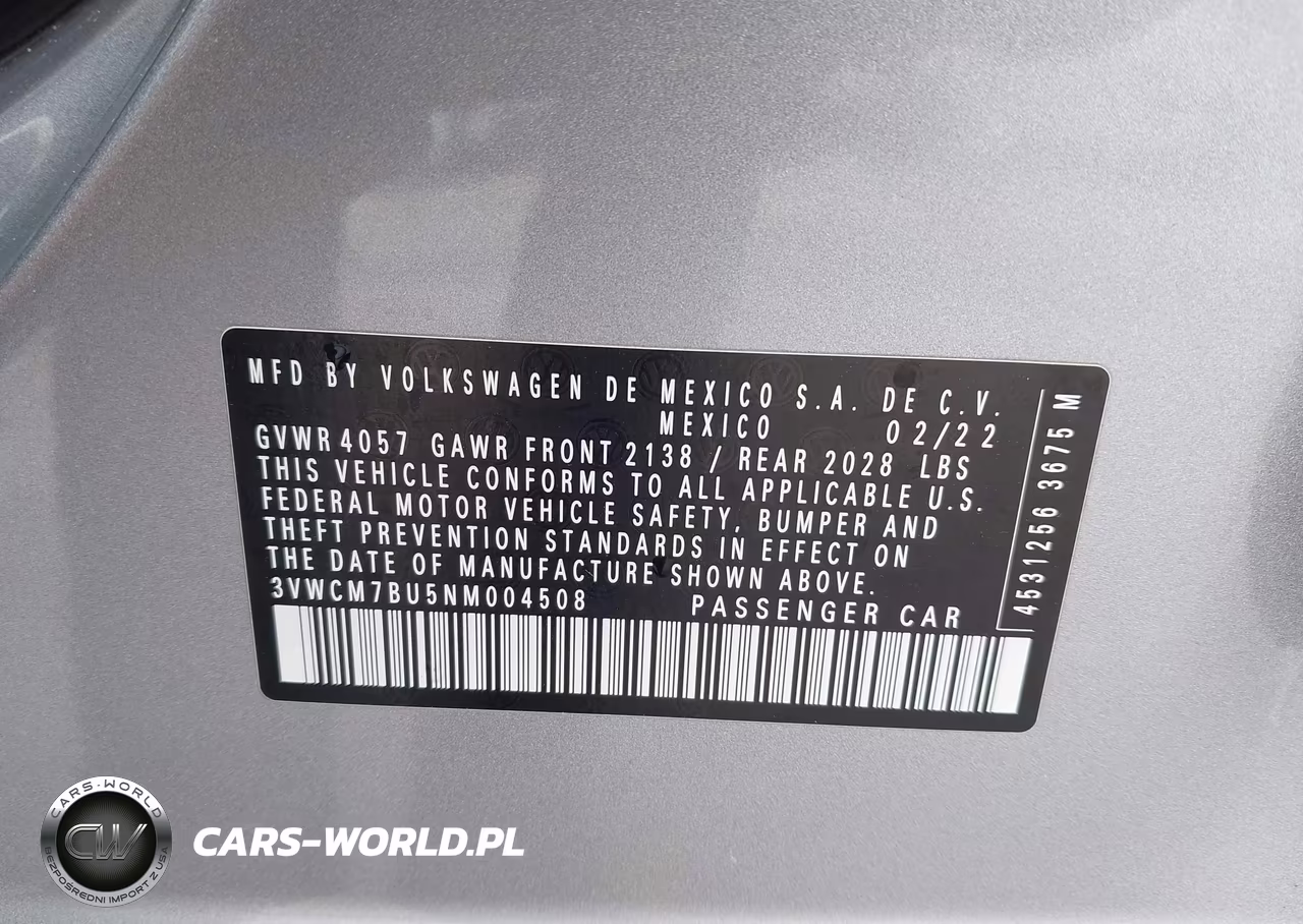 2022 Volkswagen Jetta 1.5T S VIN:3VWCM7BU5NM004508 - 9