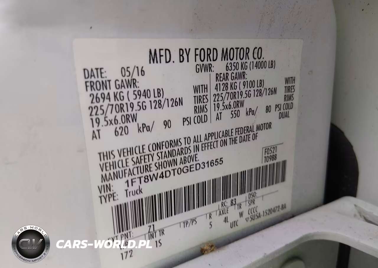 2016 Ford F-450 Xl VIN:1FT8W4DT0GED31655 - 9