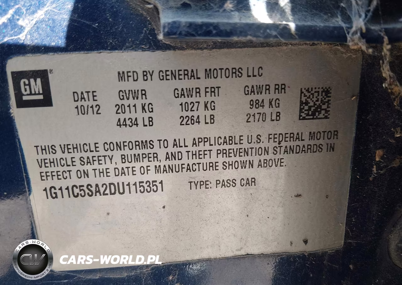 2013 Chevrolet Malibu 1Lt VIN:1G11C5SA2DU115351 - 9