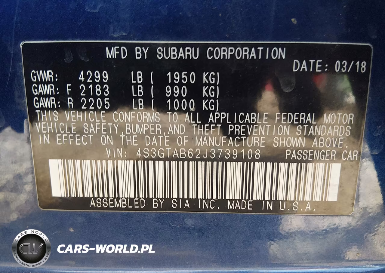 2018 Subaru Impreza 2.0I Premium VIN:4S3GTAB62J3739108 - 9
