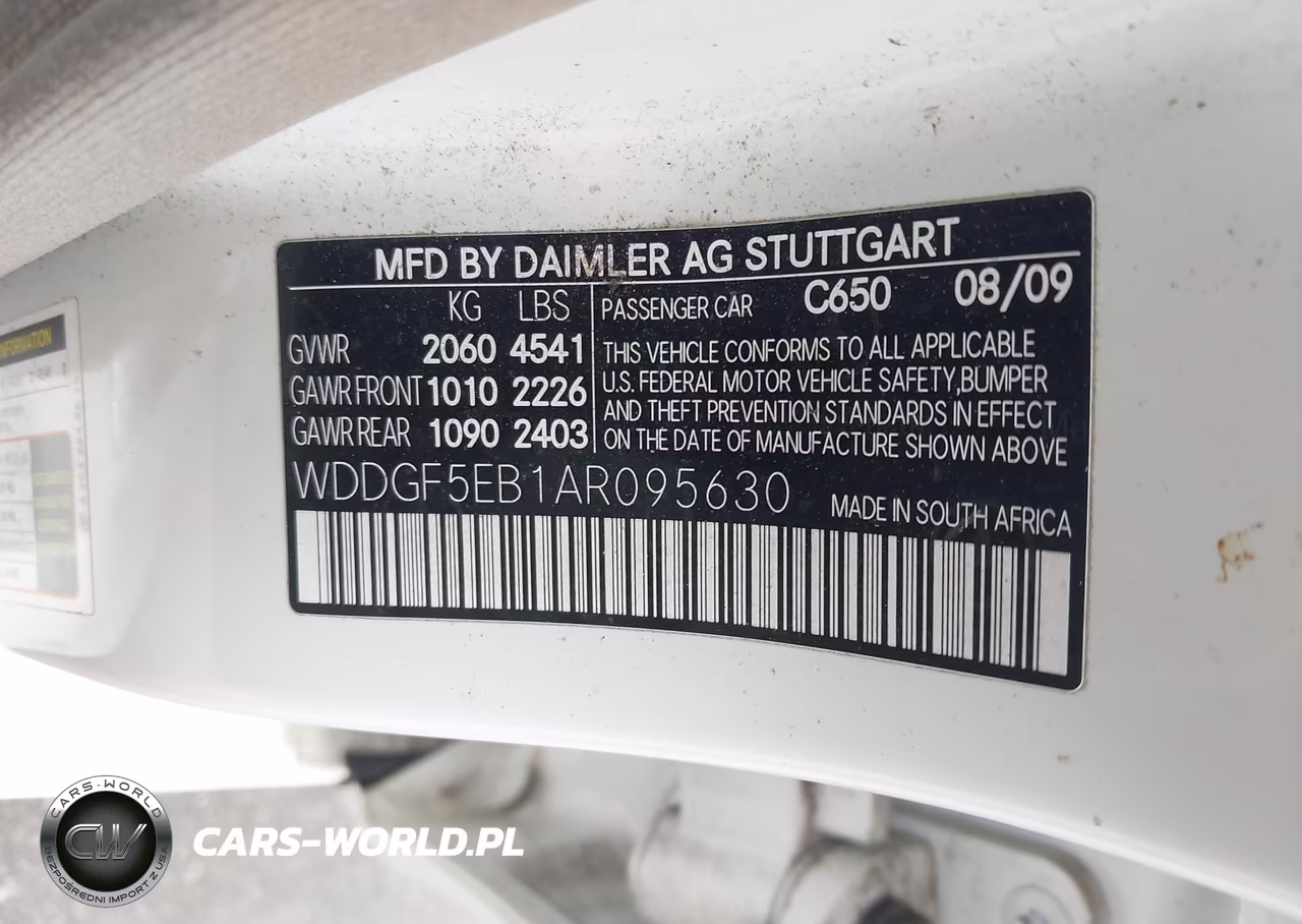 2010 Mercedes-Benz C 300 Sport VIN:WDDGF5EB1AR095630 - 9
