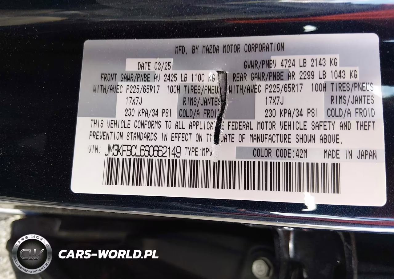 2025 Mazda Cx-5 2.5 S Preferred VIN:JM3KFBCL6S0662149 - 9