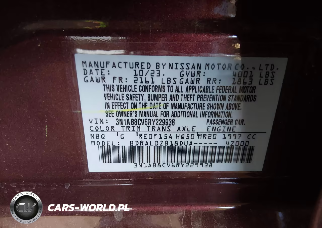 2024 Nissan Sentra Sv Xtronic Cvt VIN:3N1AB8CV6RY229938 - 9
