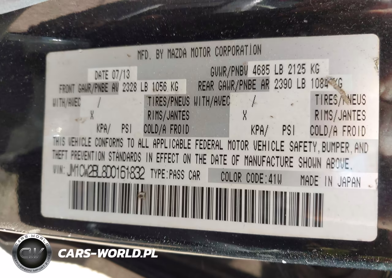 2013 Mazda Mazda5 Sport VIN:JM1CW2BL8D0161832 - 9