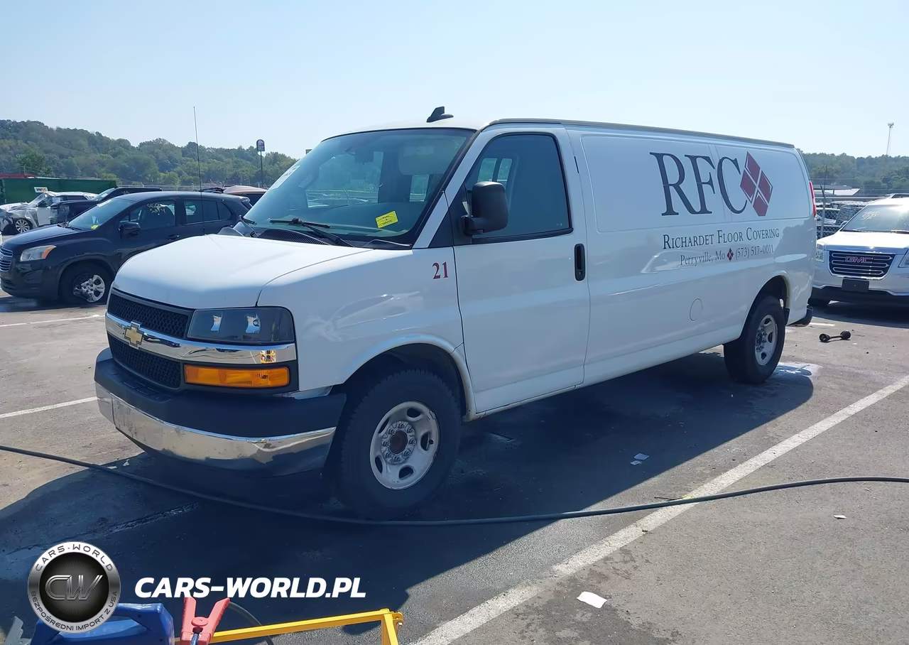 2022 Chevrolet Express Cargo Rwd 3500 Extended Wheelbase Wt VIN:1GCZGHF77N1163705 - 2
