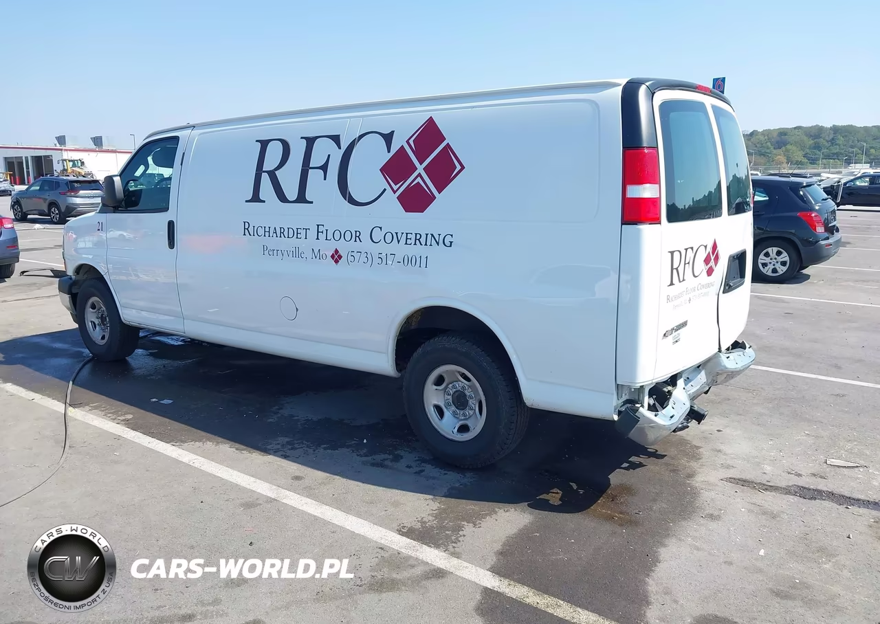 2022 Chevrolet Express Cargo Rwd 3500 Extended Wheelbase Wt VIN:1GCZGHF77N1163705 - 3