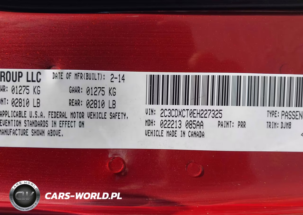 2014 Dodge Charger R-T 100Th Anniversary VIN:2C3CDXCT0EH227325 - 9