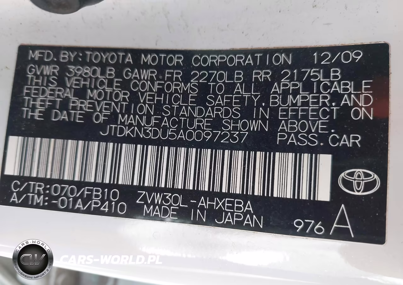 2010 Toyota Prius Ii VIN:JTDKN3DU5A0097237 - 9
