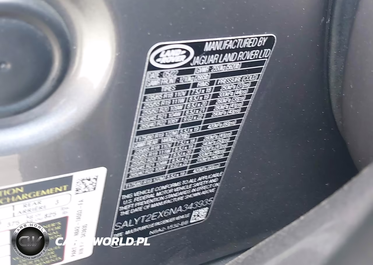 2022 Land Rover Range Rover Velar P250 R-Dynamic S VIN:SALYT2EX6NA343935 - 9