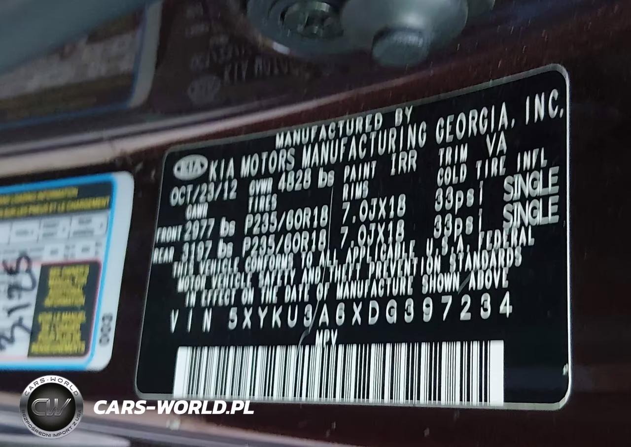 2013 Kia Sorento Ex VIN:5XYKU3A6XDG397234 - 9