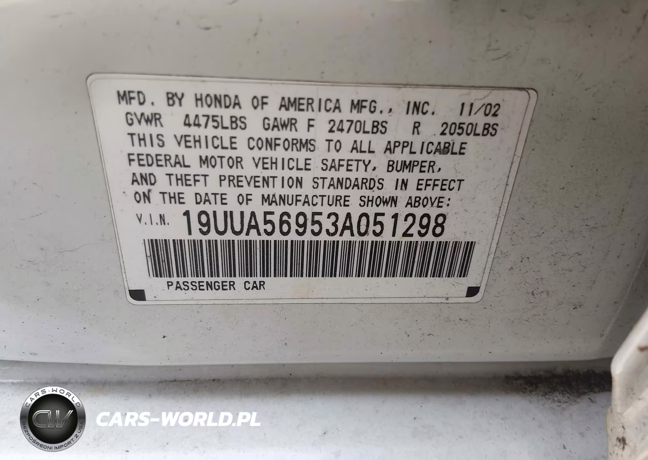 2003 Acura Tl 3.2 Type S VIN:19UUA56953A051298 - 9