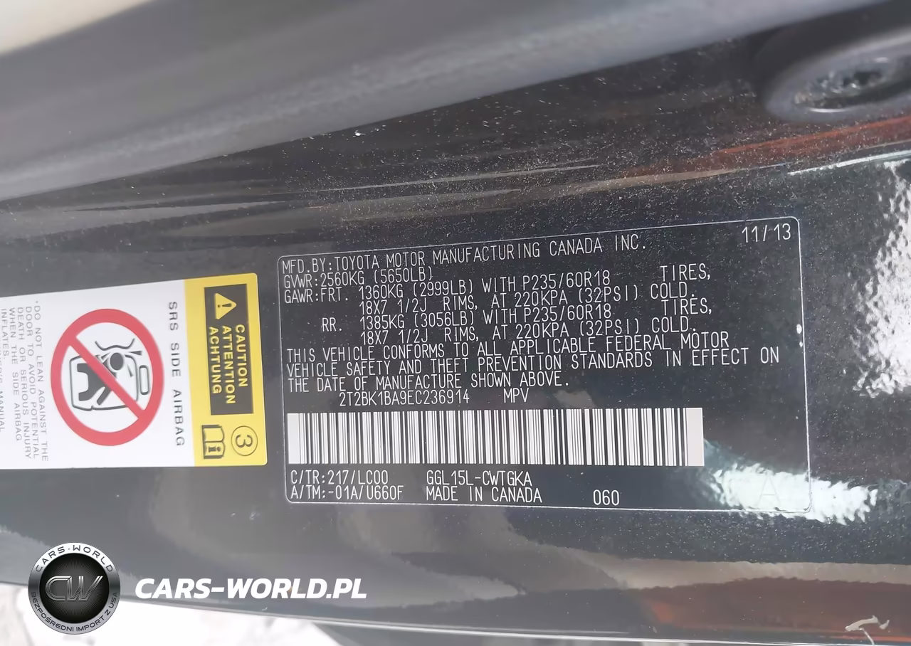 2014 Lexus Rx 350 VIN:2T2BK1BA9EC236914 - 9