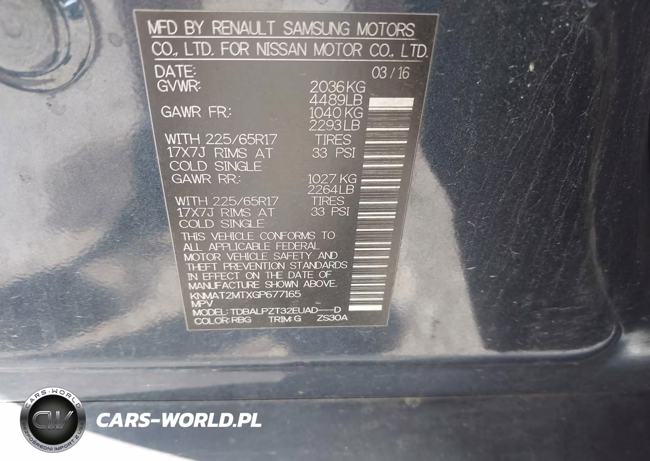 2016 Nissan Rogue S VIN:KNMAT2MTXGP677165 - 9