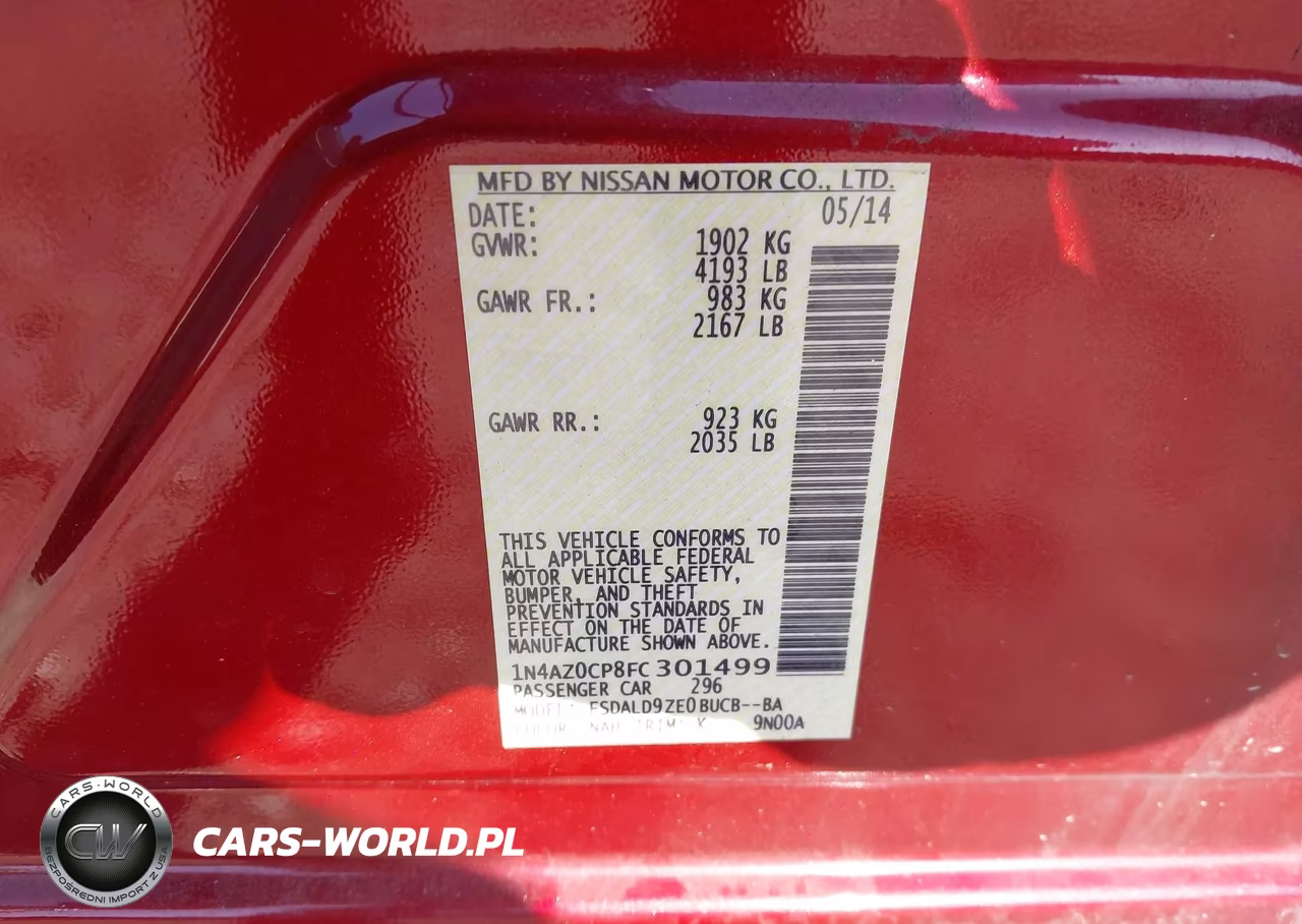 2015 Nissan Leaf Sv VIN:1N4AZ0CP8FC301499 - 9