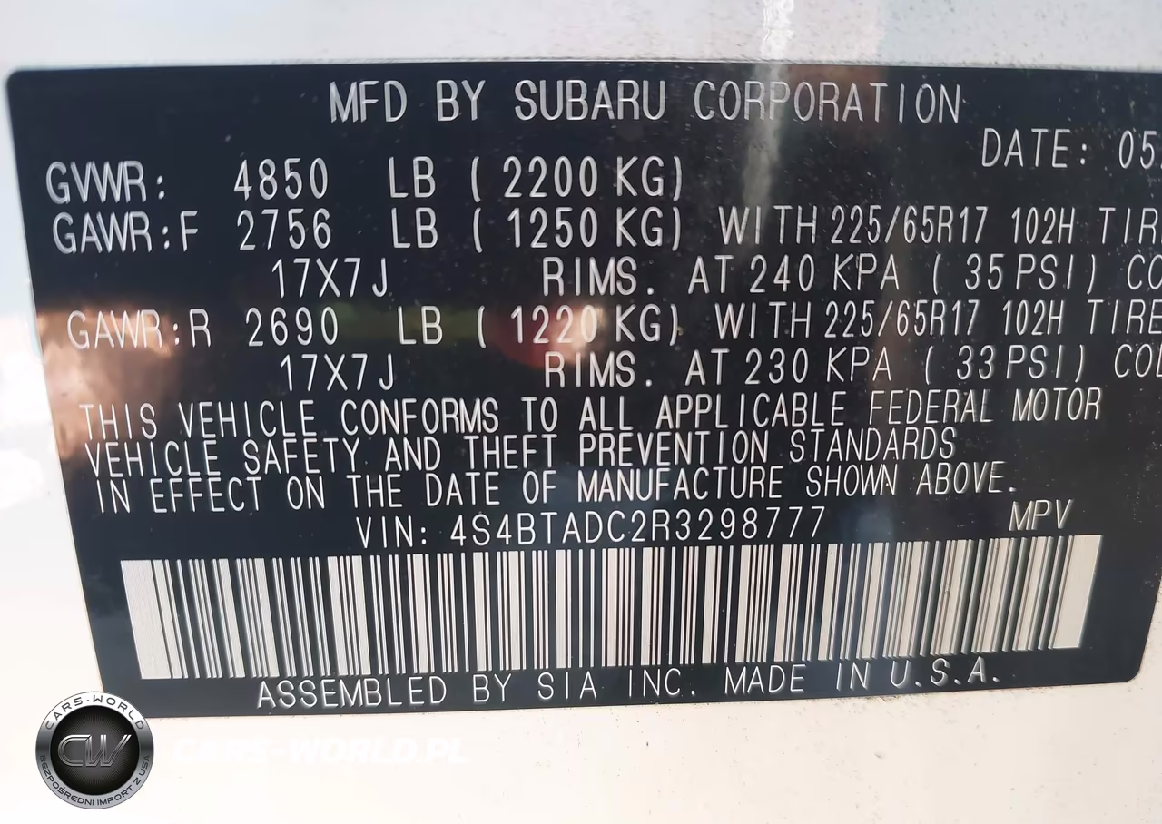 2024 Subaru Outback Premium VIN:4S4BTADC2R3298777 - 9