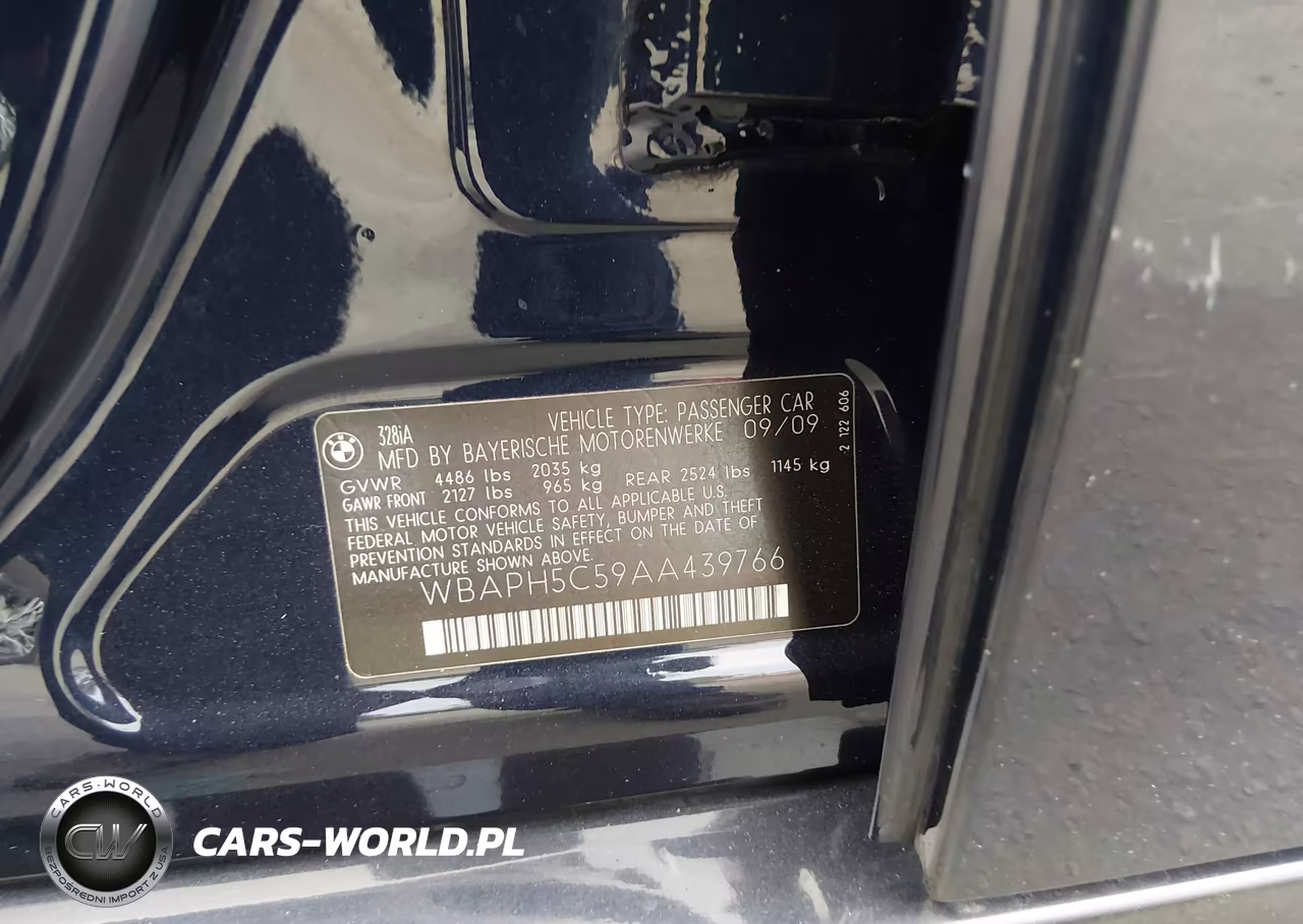 2010 BMW 328I VIN:WBAPH5C59AA439766 - 9