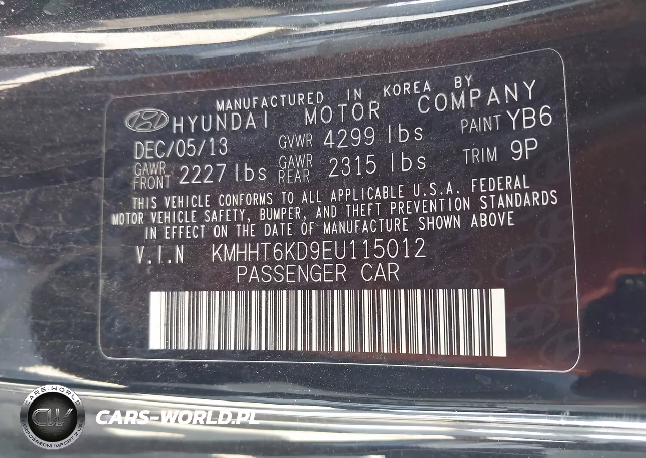 2014 Hyundai Genesis 2.0T R-Spec VIN:KMHHT6KD9EU115012 - 9
