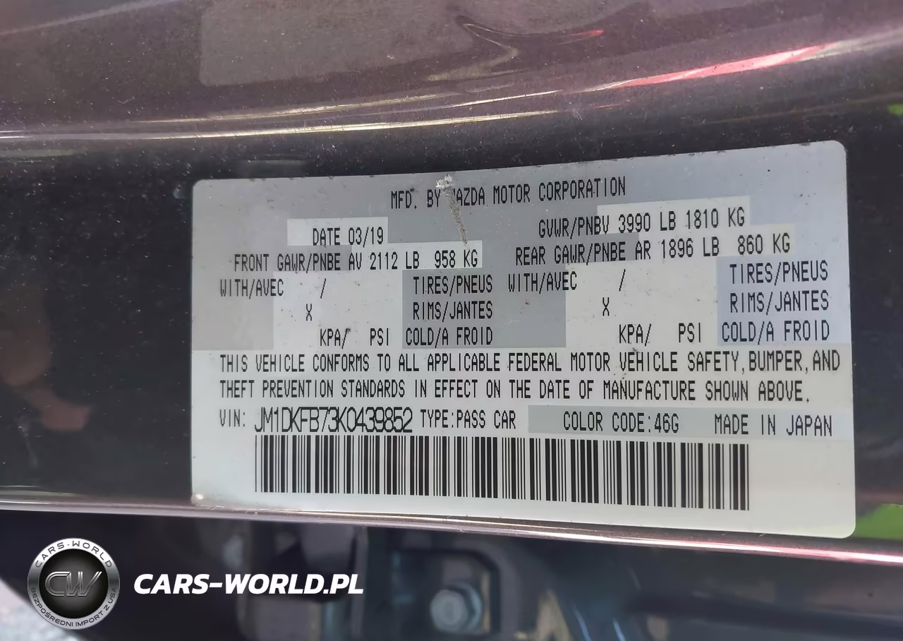 2019 Mazda Cx-3 Sport VIN:JM1DKFB73K0439852 - 9
