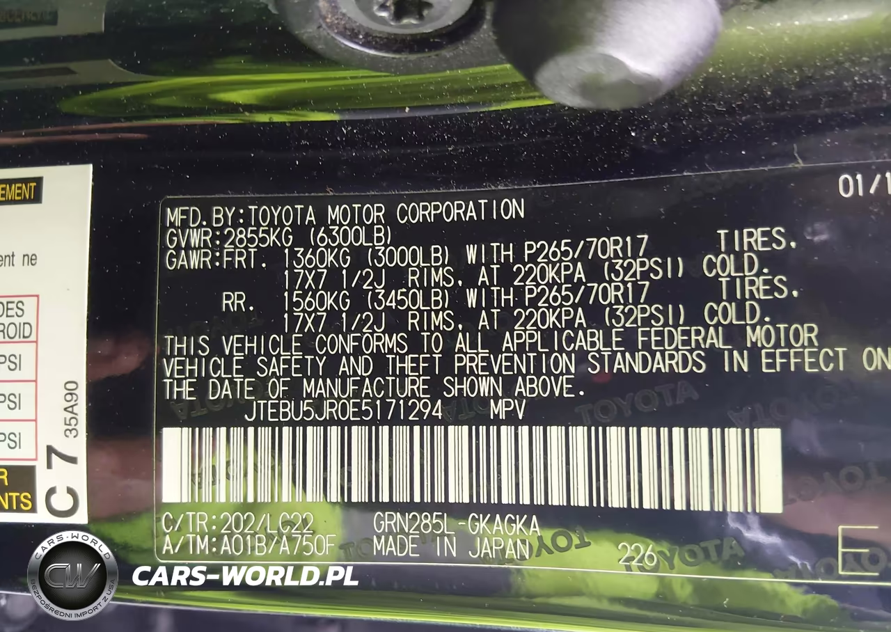 2014 Toyota 4Runner Trail Premium VIN:JTEBU5JR0E5171294 - 9