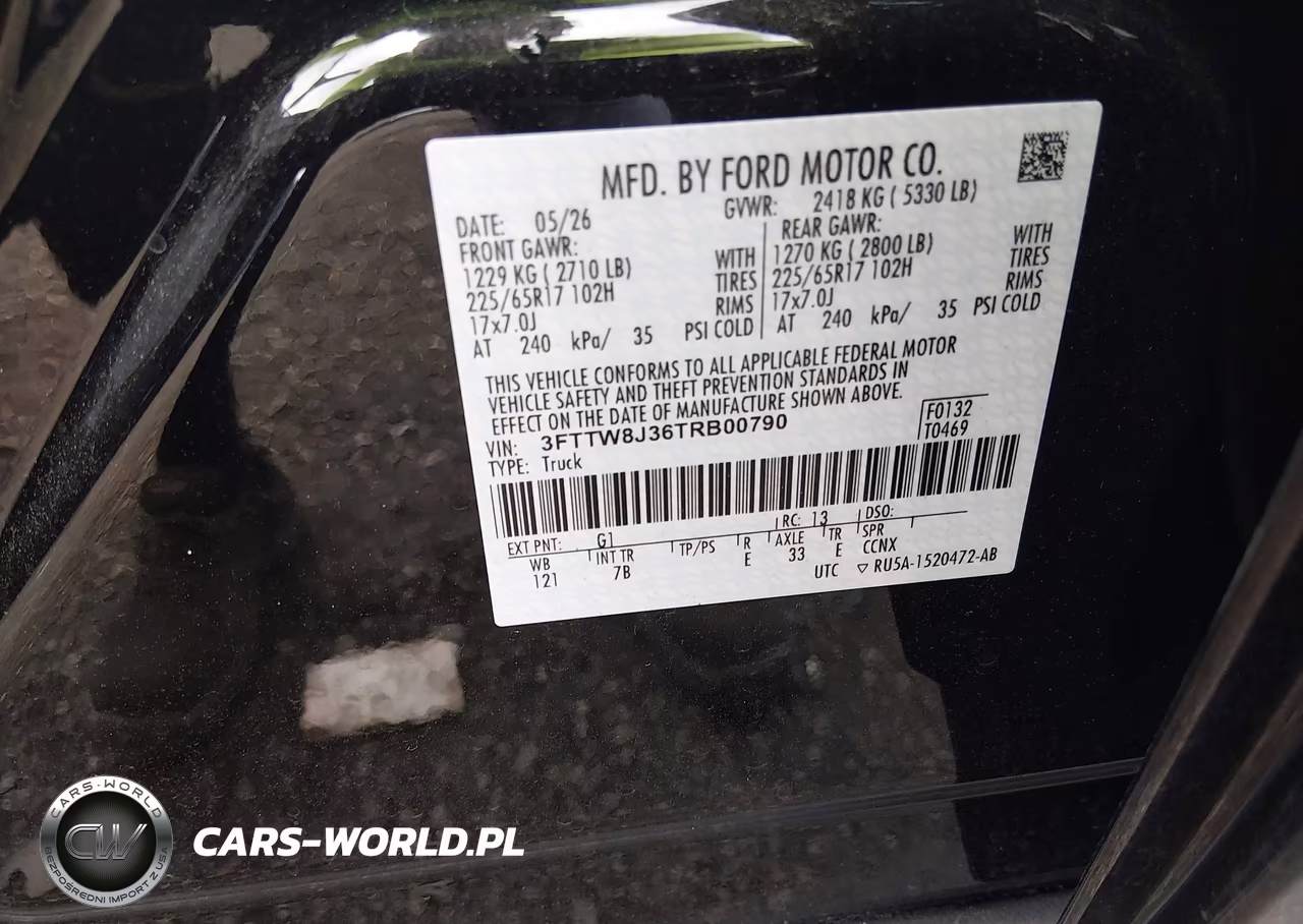 2026 Ford Maverick Xlt VIN:3FTTW8J36TRB00790 - 9
