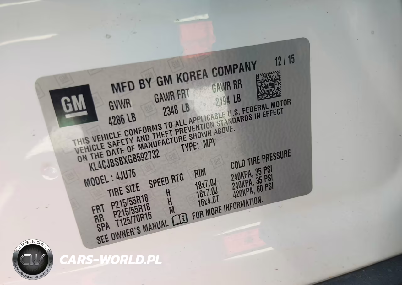 2016 Buick Encore Convenience VIN:KL4CJBSBXGB592732 - 9