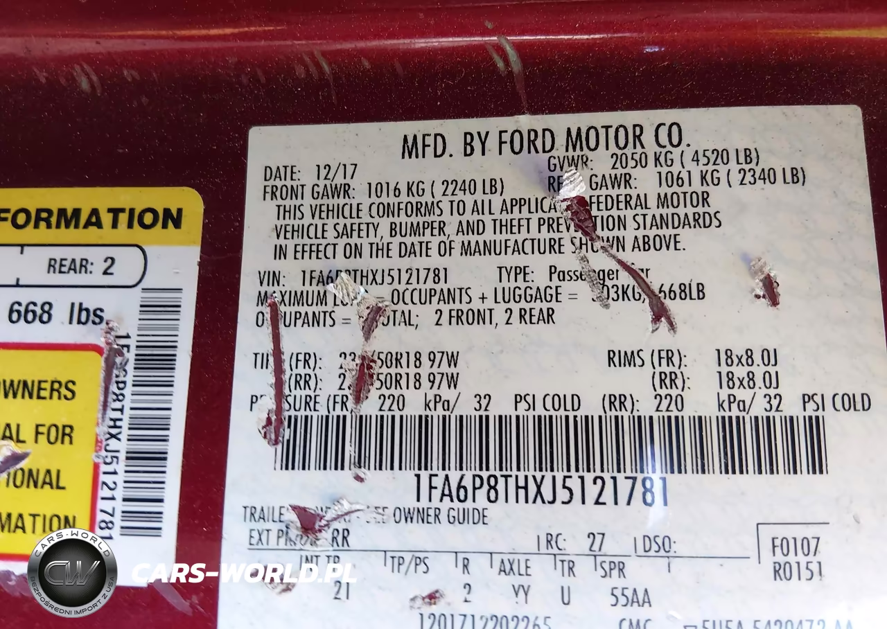 2018 Ford Mustang Ecoboost VIN:1FA6P8THXJ5121781 - 9