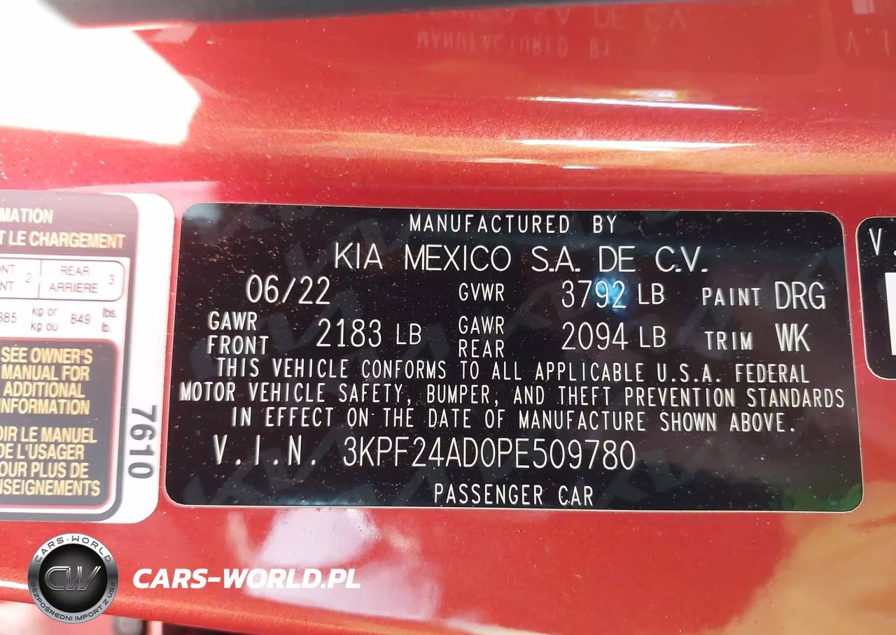 2023 Kia Forte Lxs VIN:3KPF24AD0PE509780 - 9