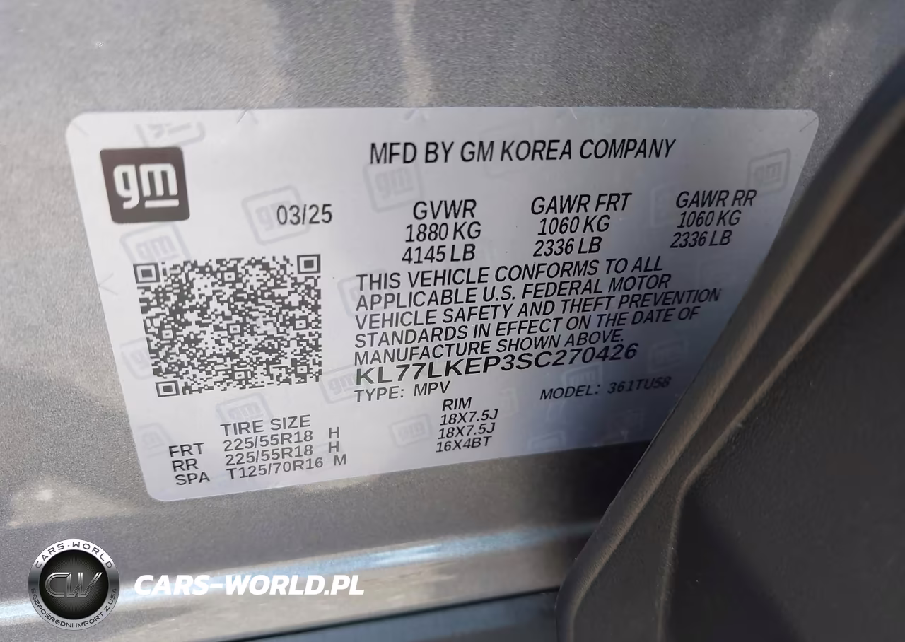 2025 Chevrolet Trax Fwd Activ VIN:KL77LKEP3SC270426 - 9