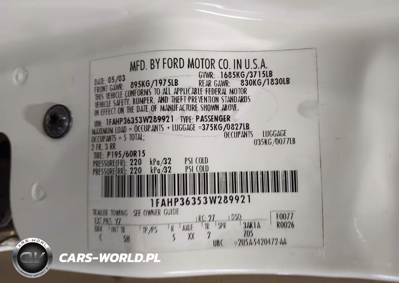 2003 Ford Focus Se-Ztw VIN:1FAHP36353W289921 - 9