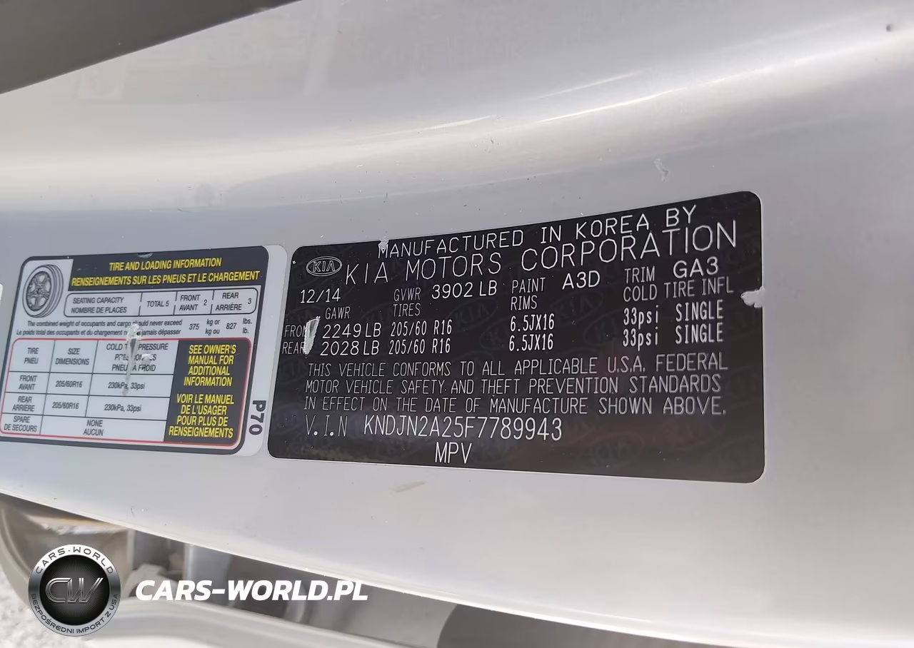 2015 Kia Soul VIN:KNDJN2A25F7789943 - 9