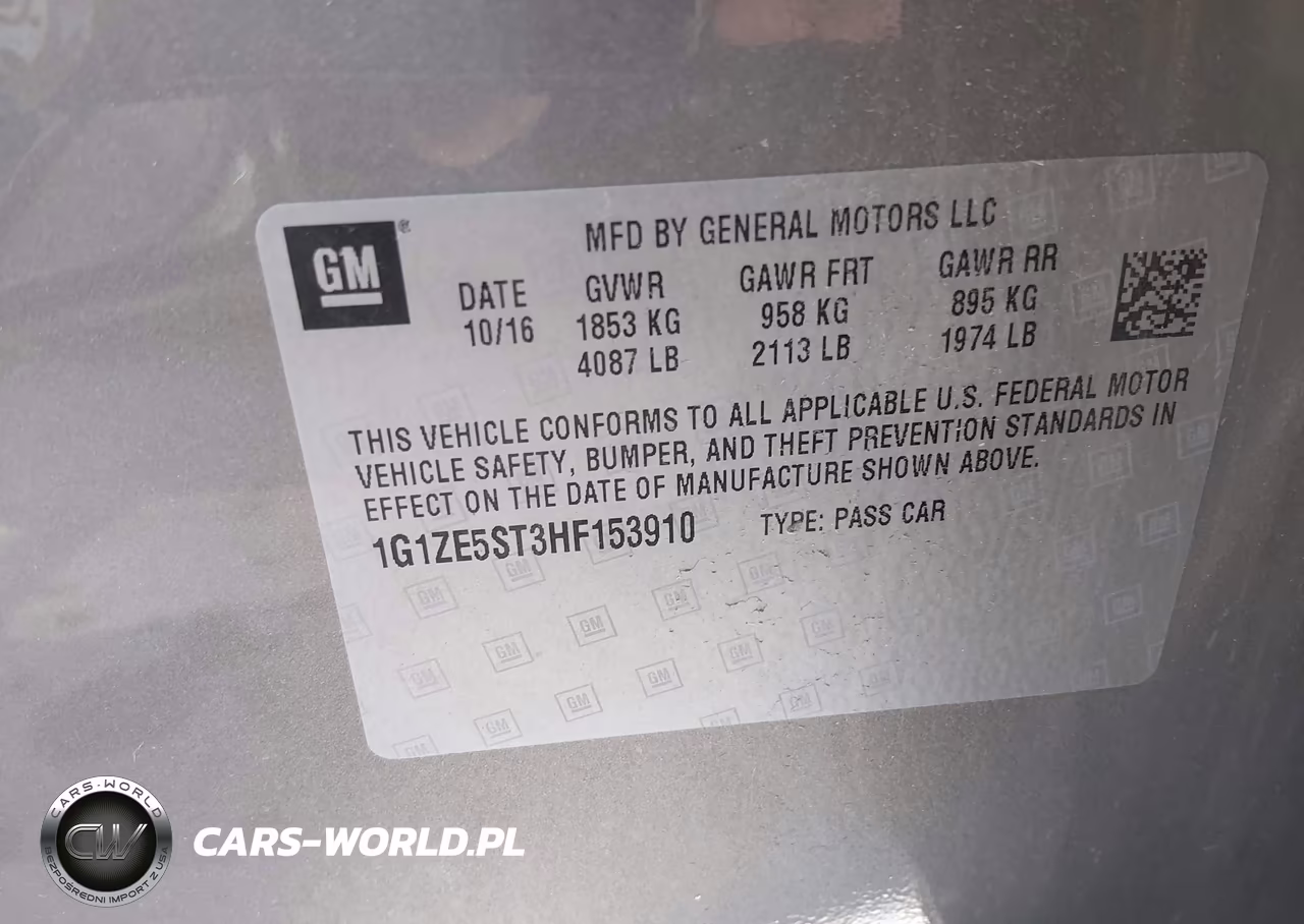 2017 Chevrolet Malibu 1Lt VIN:1G1ZE5ST3HF153910 - 9