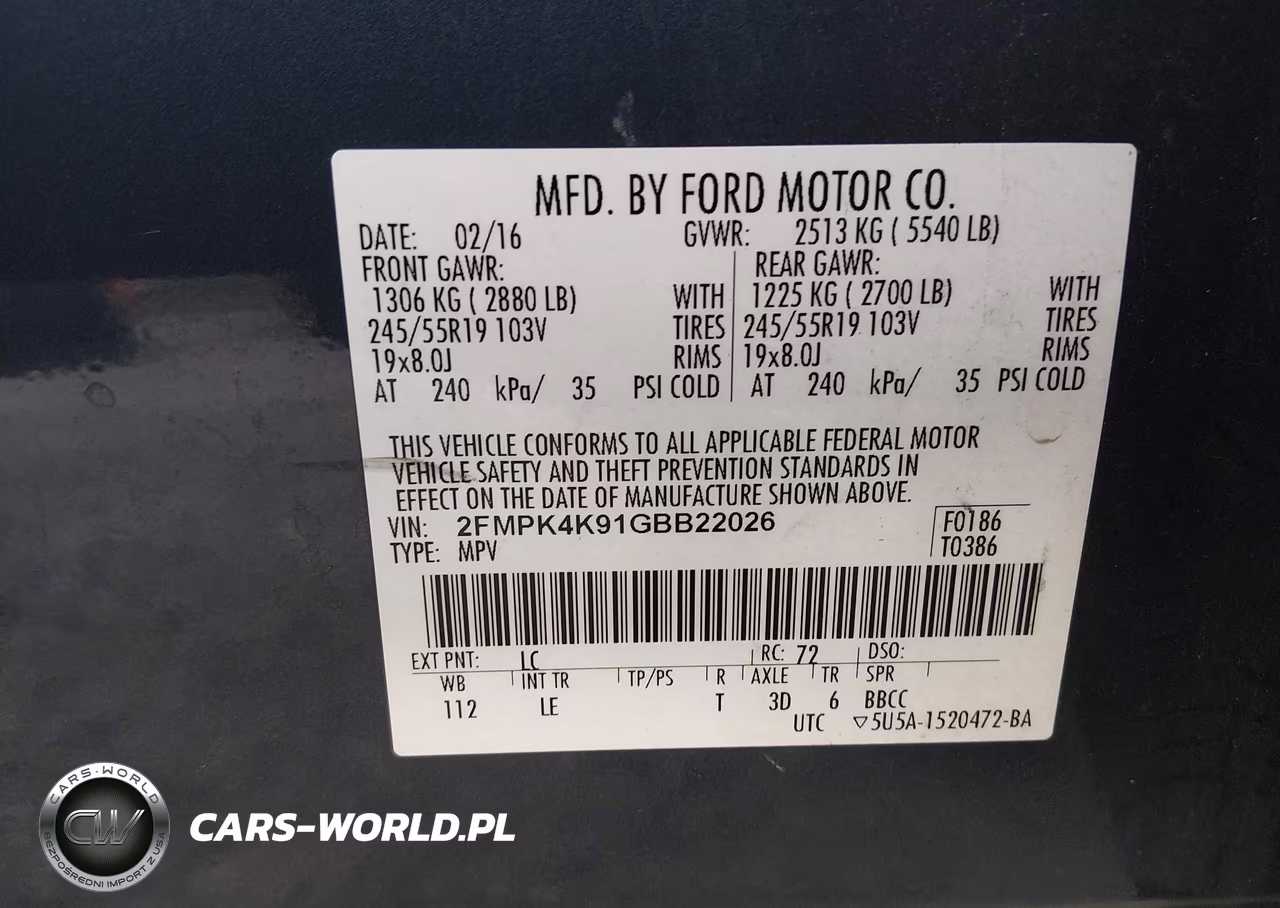2016 Ford Edge Titanium VIN:2FMPK4K91GBB22026 - 9