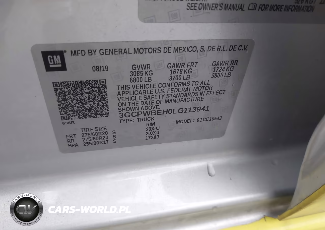 2020 Chevrolet Silverado 1500 2Wd Short Bed Custom VIN:3GCPWBEH0LG113941 - 9