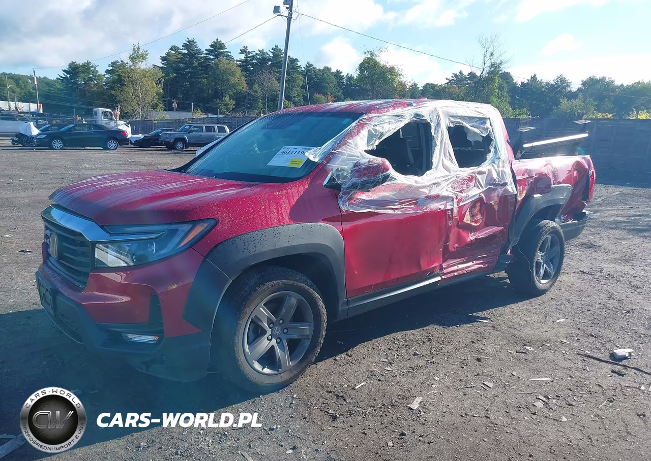 2022 Honda Ridgeline Rtl-E VIN:5FPYK3F76NB502546 - 2