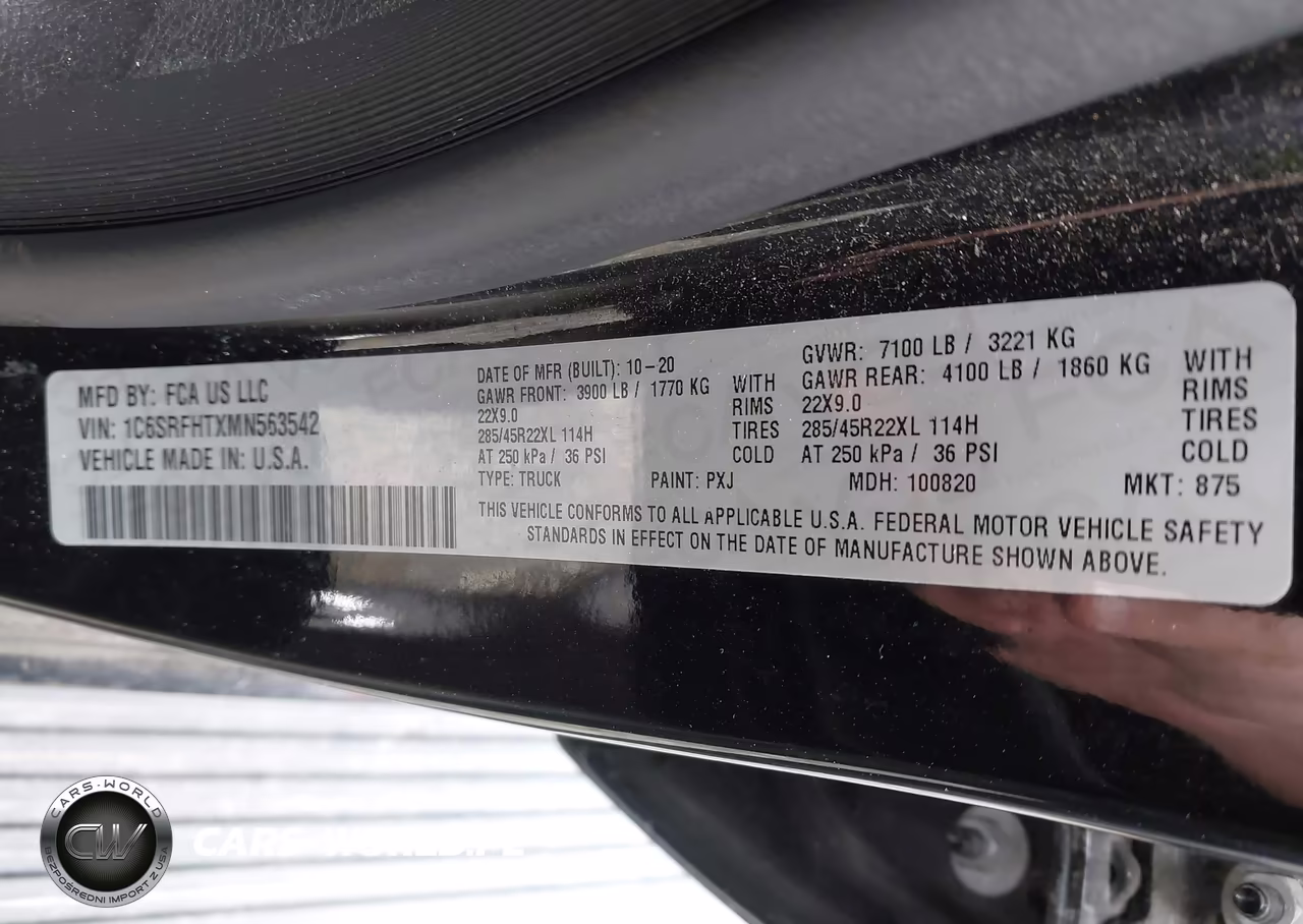 2021 Ram 1500 Limited 4X4 5'7 Box VIN:1C6SRFHTXMN563542 - 9