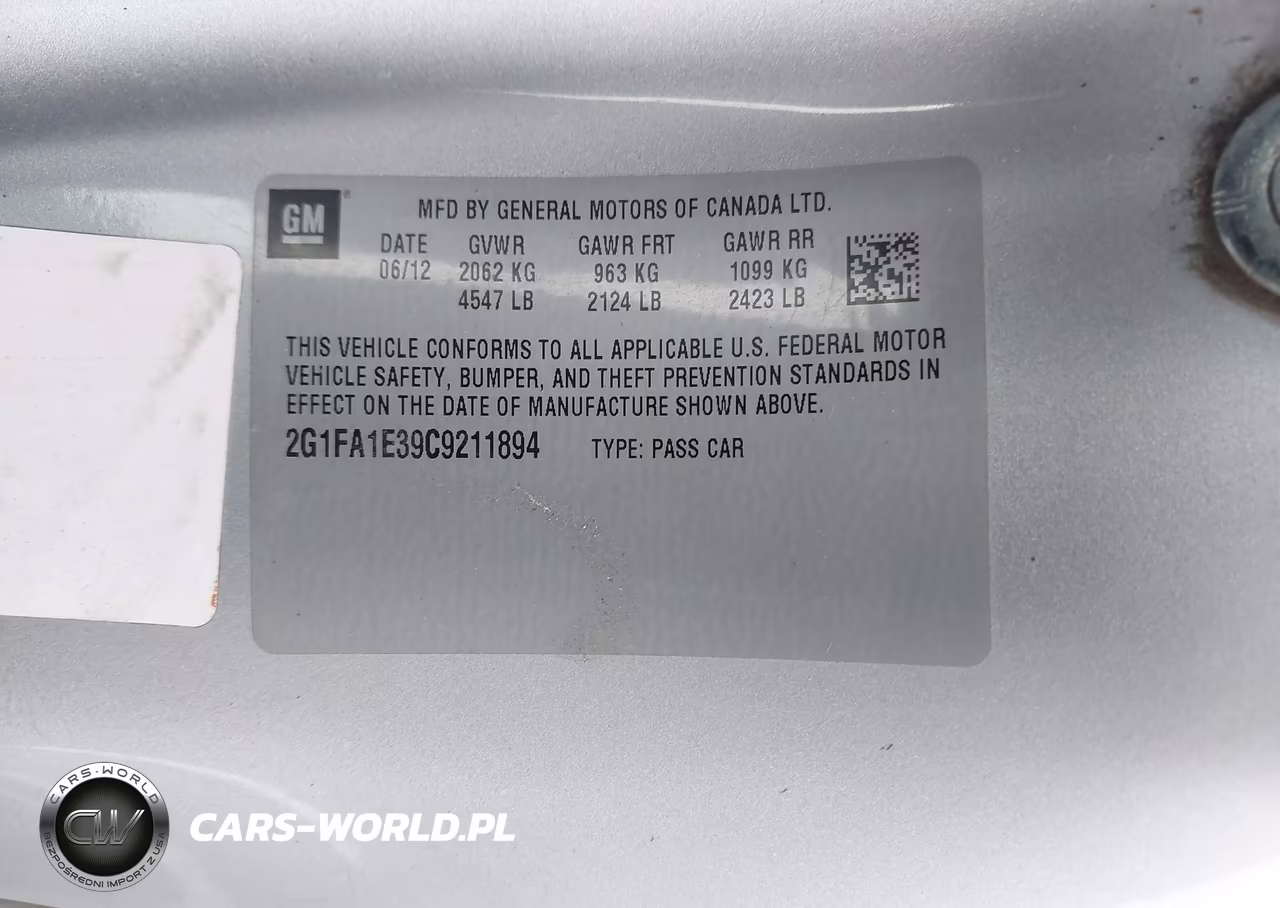 2012 Chevrolet Camaro 2Ls VIN:2G1FA1E39C9211894 - 9