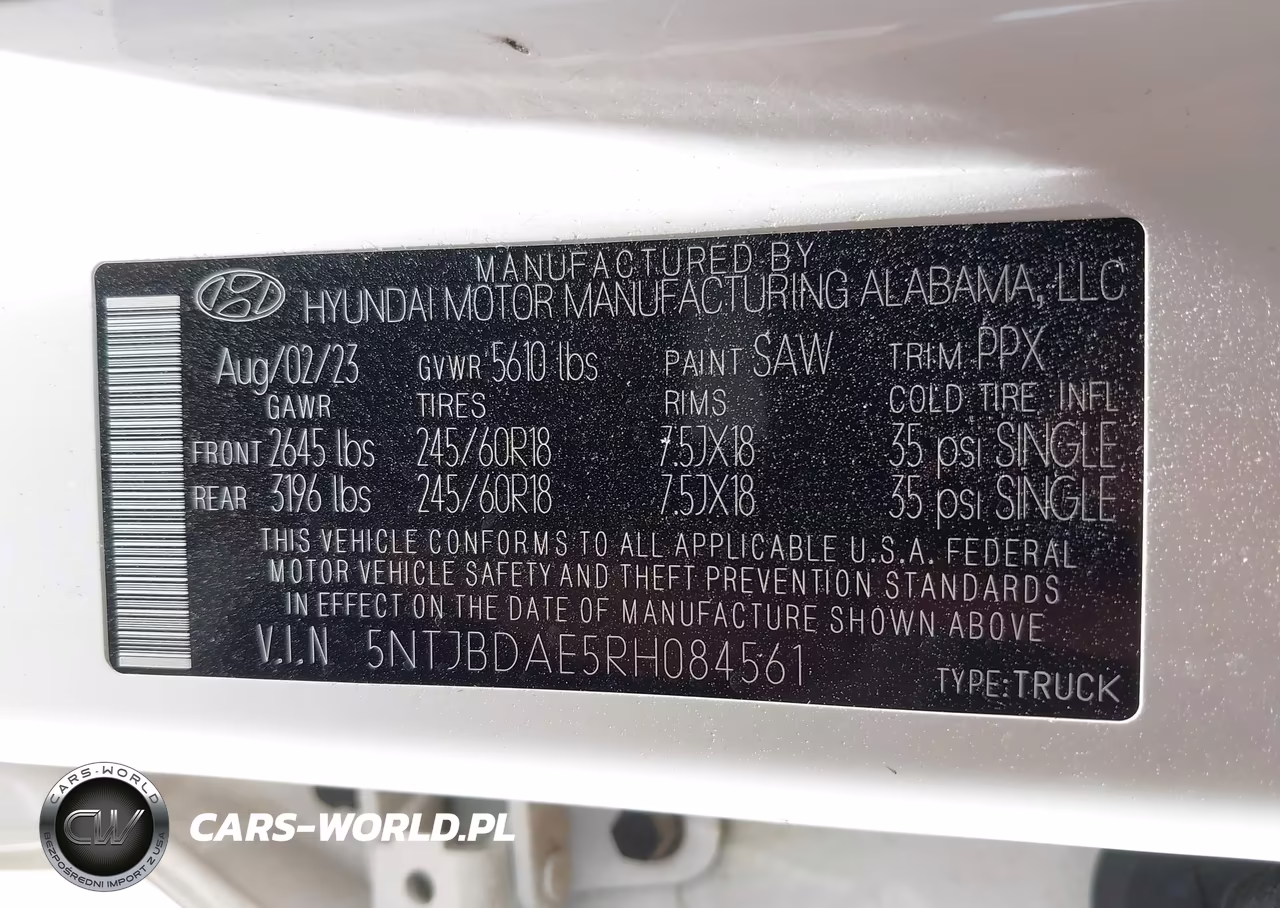 2024 Hyundai Santa Cruz Sel VIN:5NTJBDAE5RH084561 - 9