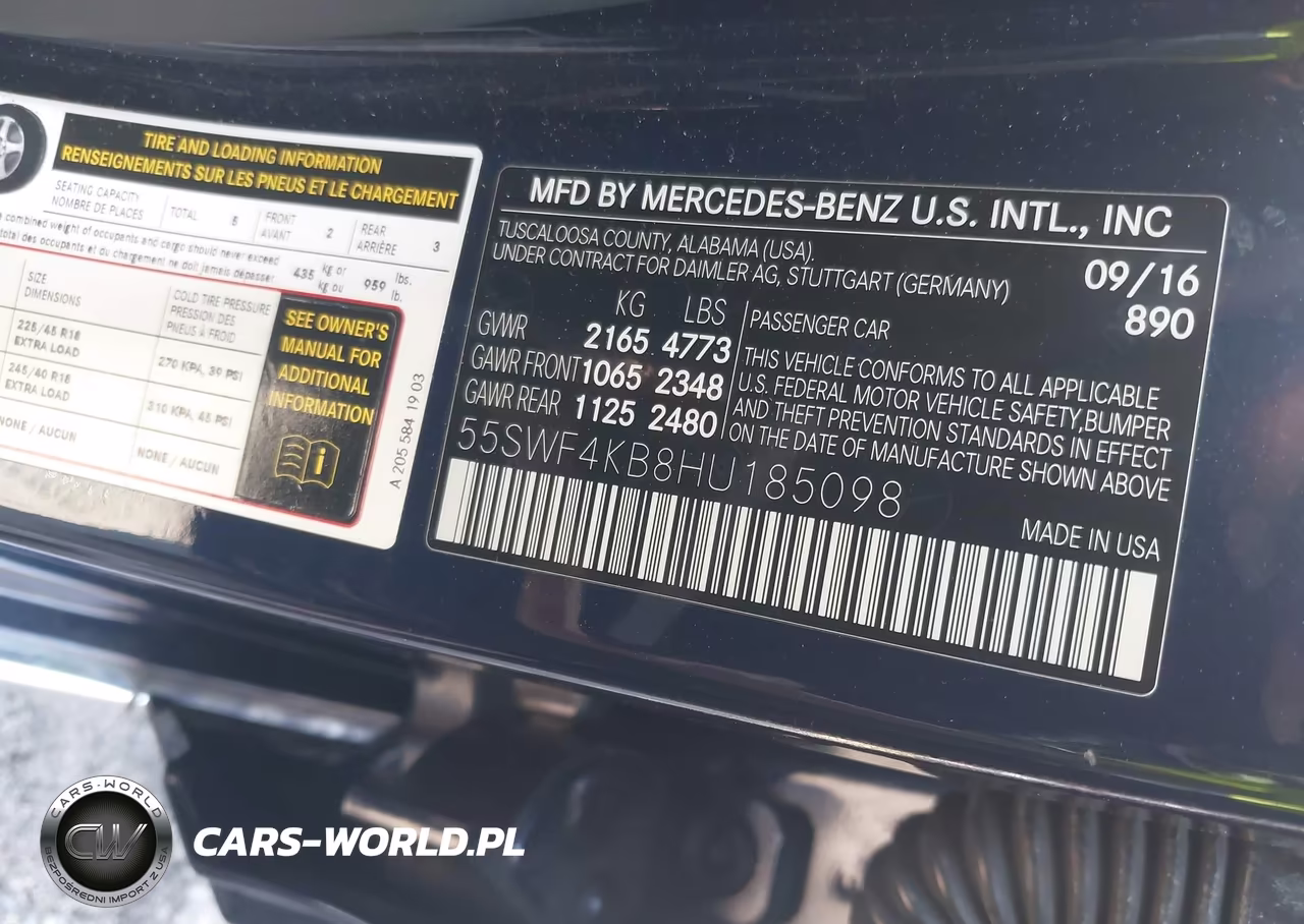 2017 Mercedes-Benz C 300 4Matic-Luxury 4Matic VIN:55SWF4KB8HU185098 - 9
