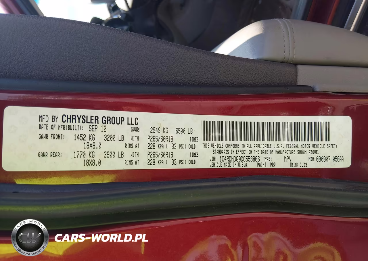 2013 Dodge Durango Crew VIN:1C4RDHDG0DC553866 - 9