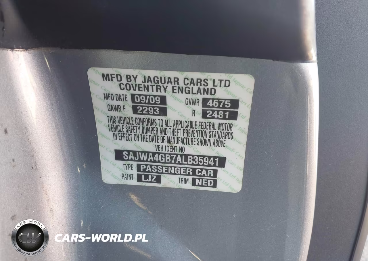 2010 Jaguar Xk VIN:SAJWA4GB7ALB35941 - 9
