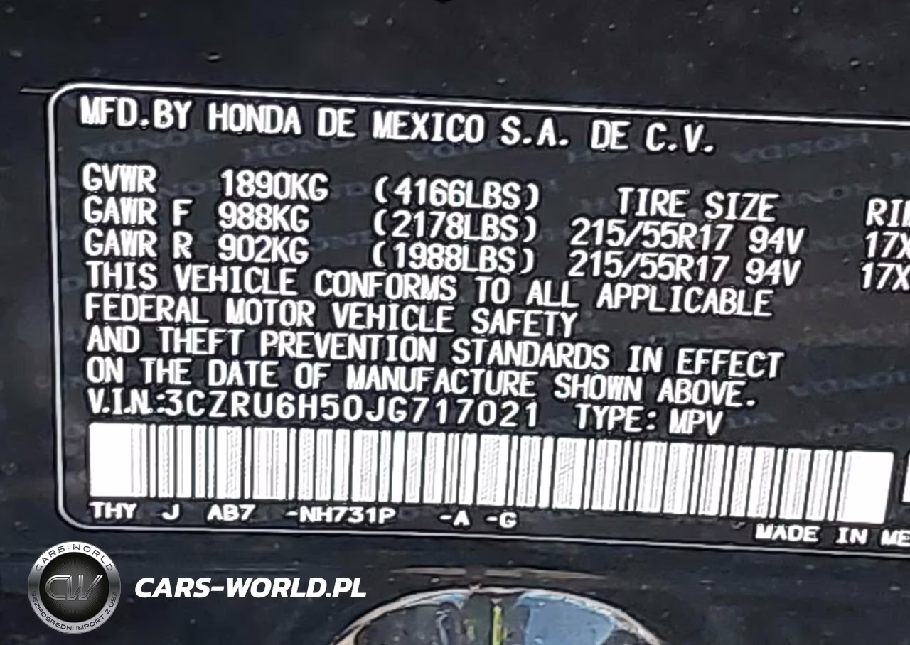 2018 Honda Hr-V Ex VIN:3CZRU6H50JG717021 - 9