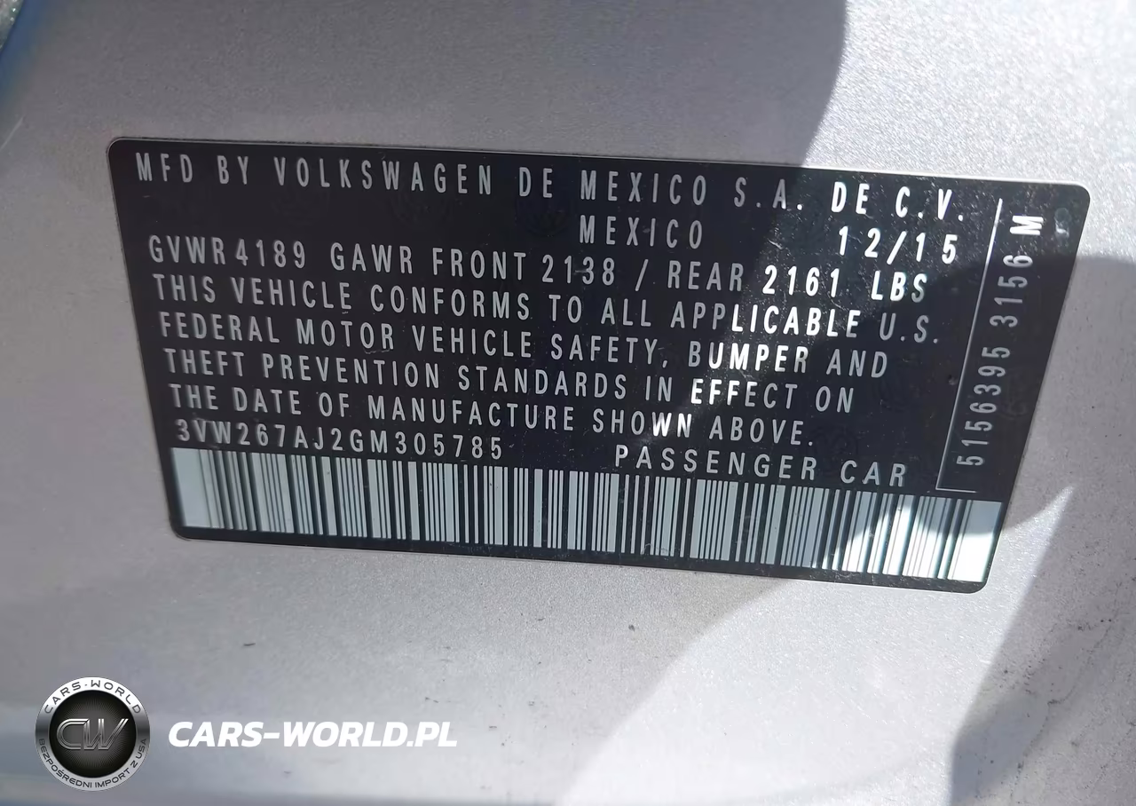 2016 Volkswagen Jetta 1.4T S VIN:3VW267AJ2GM305785 - 9