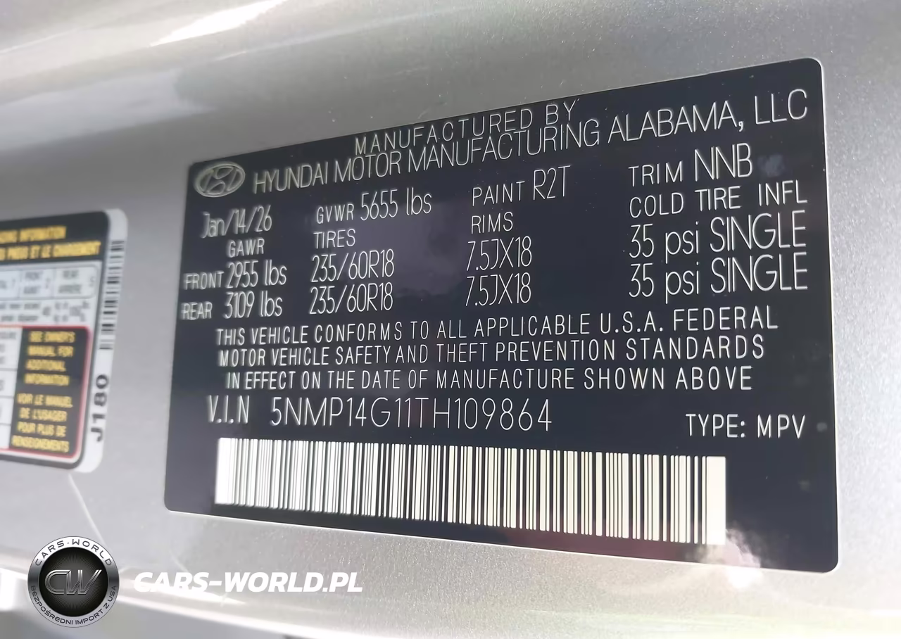 2026 Hyundai Santa Fe Hybrid Se VIN:5NMP14G11TH109864 - 9