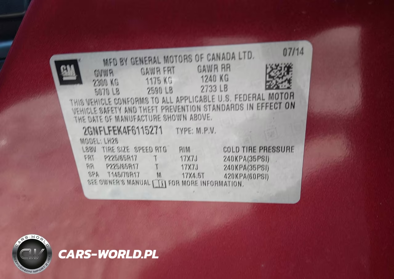 2015 Chevrolet Equinox 1Lt VIN:2GNFLFEK4F6115271 - 9