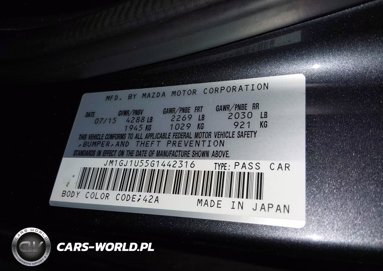 2016 Mazda Mazda6 VIN:JM1GJ1U55G1442316 - 9