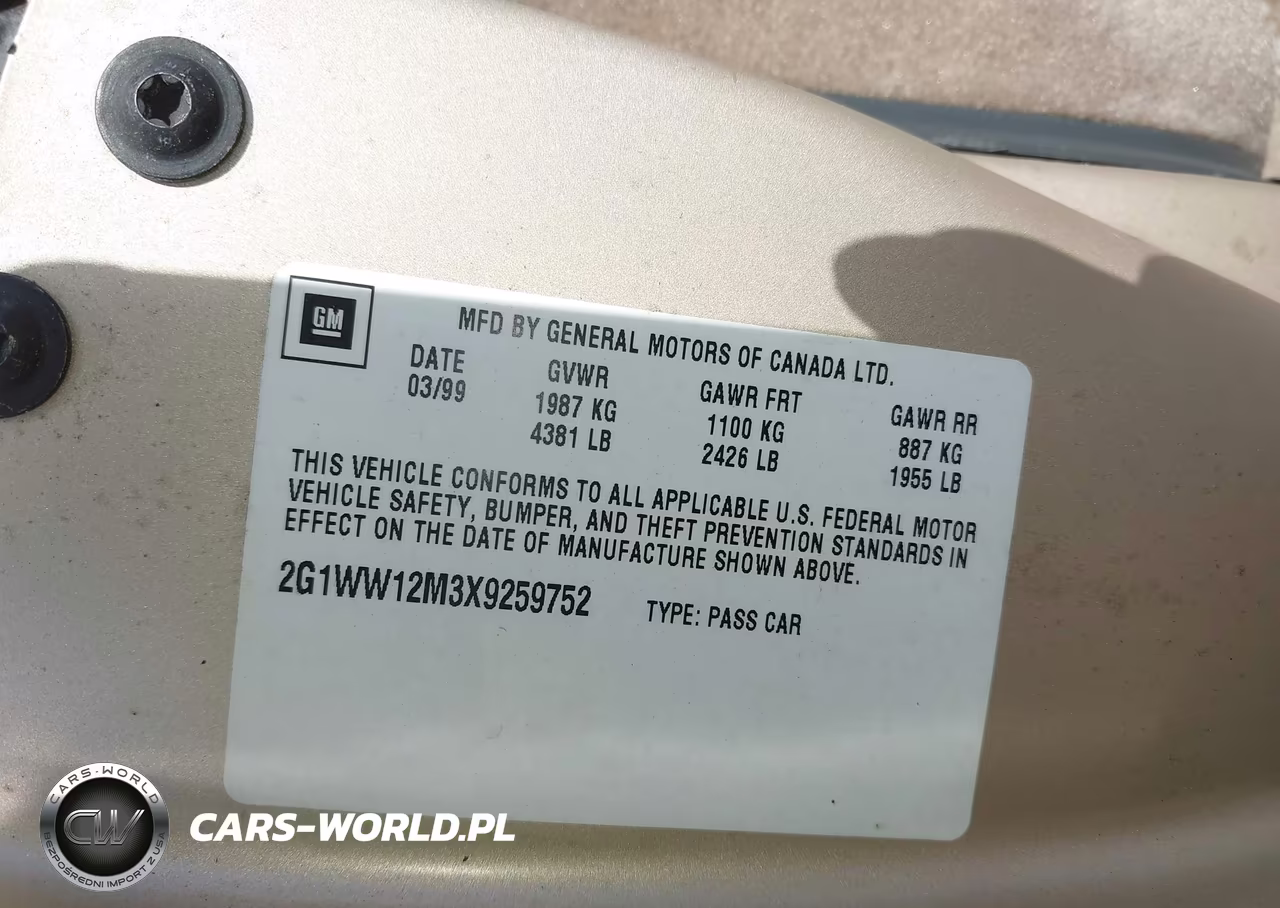 1999 Chevrolet Monte Carlo Ls VIN:2G1WW12M3X9259752 - 9