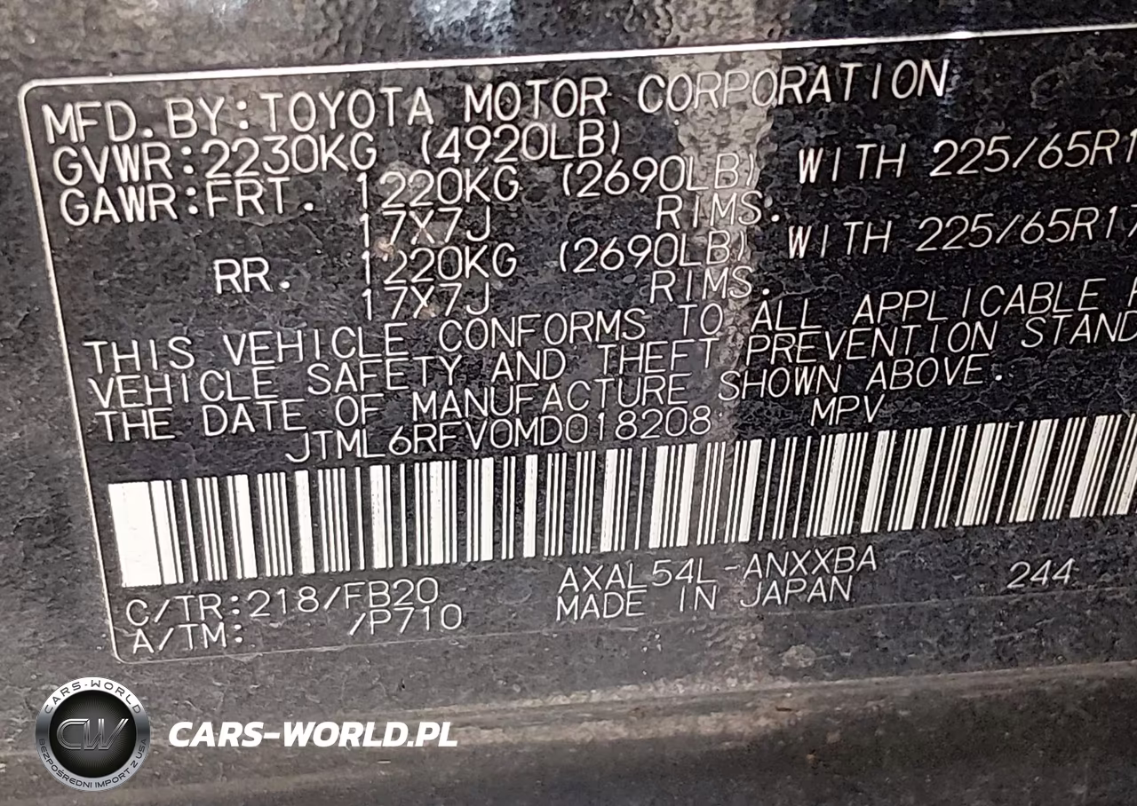 2021 Toyota Rav4 Hybrid Le VIN:JTML6RFV0MD018208 - 9